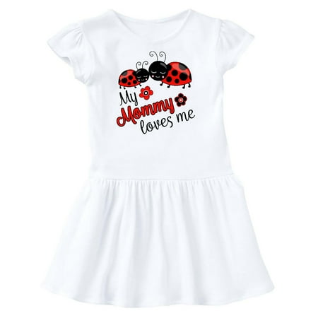 

Inktastic My Mommy Loves Me with Cute Ladybugs Gift Toddler Girl Dress
