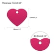 thumbnail image 2 of Heart Stamping Blank Tags, Aluminum Blank Dog ID Tag Rose Red Engraving Tag for Necklace Bracelet Making,10pcs, 2 of 6