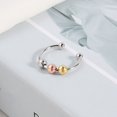 thumbnail image 1 of Anillo de ansiedad a la moda, anillos giratorios antiestrés, anillo antiestrés para niñas y mujeres, anillo de dedo ajustable con margaritas y flores, regalo Tan Jianjun unisex, 1 of 2