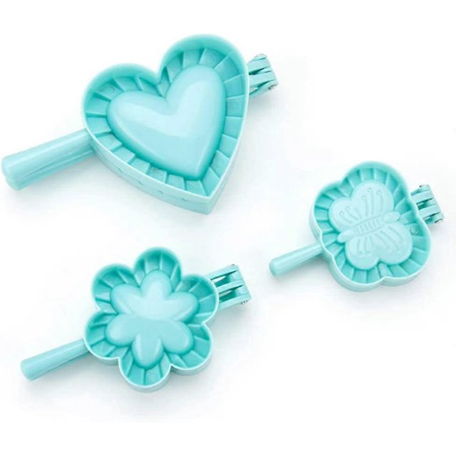 KAIYANG 3 piezas de molde de plástico para hacer bolas de masa hervida, multifuncional, con forma de corazón, para hornear, para cocina, para hacer bolas de masa hervidas