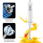 Bonsenkitchen Immersion Hand Blender, White