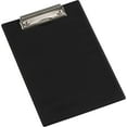 thumbnail image 1 of A5 clipboard with metal clip to hold documents - Black, 1 of 5