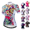thumbnail image 2 of Maillot de ciclismo Weimostar Flower para mujer, ropa de ciclismo de equipo profesional, maillot de ciclismo de verano para bicicleta de montaña, camiseta de ciclismo de secado rápido, 2 of 5