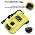 thumbnail image 2 of Cargador de batería Biswaye P117 compatible con Ryobi 12-18 V, 2 of 9