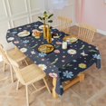 thumbnail image 3 of Pioneer Flower Floral Print Pattern Rectangle Tablecloth 60"x102", Waterproof Polyester Table Cloth, Wipeable Spillproof for Dining Camping Indoor Outdoor, 3 of 6
