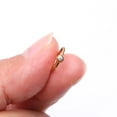 thumbnail image 3 of Pure24K Implant Grade Titanium Gem Ball CBR Style Seamless Clicker Hoop Ring-Clear Gem, 3 of 5
