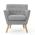 thumbnail image 1 of Geelong Fabric and Birch Wood Club Chair, 1 of 8