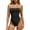 Black, variant on Strapless Women's Thong Bodysuit One Piece Tube Top Seamless Body Shaper