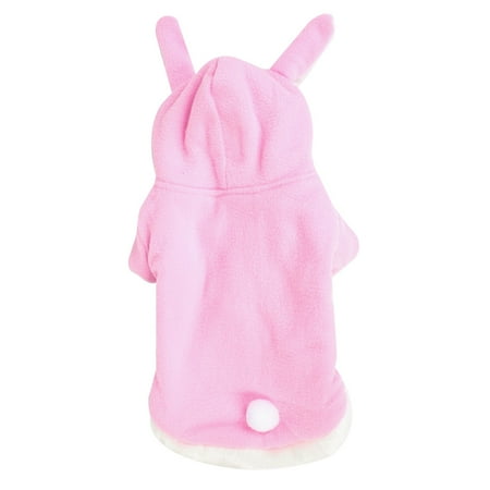 - Unique Bargains Hooded Press Stud Button Pet Dog Pug Yorkie Winter Apparel Coat Clothes Pink M