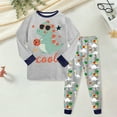 thumbnail image 2 of Hessimy Infant Toddler Spring Summer 2Pcs Crewneck Long Sleeve Sweatshirt Casual Pants Cute Sweatsuit, Infant Cute Sweatsuit(Grey,7-8 Years), 2 of 5