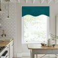 thumbnail image 3 of StangH Decoration Scalloped Velvet Valance - Premium Thick Wave-Shaped Small Window Curtain Tier, Matching with Velvet Drapes for Living Room / Bar, Teal, 52 x 18 inch, 1 Panel, 3 of 7