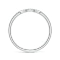 thumbnail image 2 of ANGARA Lab Grown Diamond U-Shaped Wedding Ring for Women in 14K White Gold (Size-1.2mm| Color-F-G| Clarity-VS) | April Birthstone, Anniversary, Jewelry Gift for Women | Lab-Grown Diamond Ring, 2 of 4