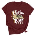 thumbnail image 3 of Styesk T-Shirts pour Femmes Haut à Manches Courtes Imprimé Col Rond, 3 of 3
