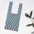 thumbnail image 3 of Modèle de Grille Dame Sac à Main Sac à Main Sac à Main Femmes Tissé Épaule Femmes Fourre-Tout Rose Vert, 3 of 8
