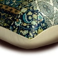 thumbnail image 2 of The HomeCentric Decorative Pillow Covers Blue Pack of 2, 12"x24" (30x60 cm) Lumbar Pillow Cover, Satin Satin, Persian Oblong Cushion Covers, Floral Contemporary - Vida, 2 of 3