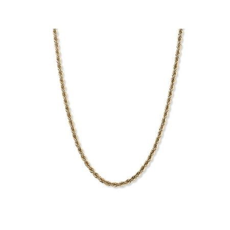 18k Gold Over Silver Filigree - Rope Chain Necklace in 18k Gold over Sterling Silver 20