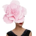 thumbnail image 4 of Large Flower Decor Hair Band Headband Fascinator Hat Headdress Bridal Makeup Prom Photography Headgear Hair Accessories, 4 of 7