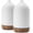 A-wood, variant on 200ML Ceramic Essential Oil Diffuser - Ultrasonic Aromatherapy & Humidifier with 7-Color LED Lights, Auto Shut-Off, White, 1H/3H/6H Timer | Scent for Home,Office,Yoga