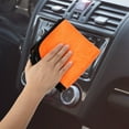 thumbnail image 6 of Unique Bargains 3pcs Microfibre Car Drying Towel 11.81"x11.81" Extra Large Car Cleaning Detailing Absorbent Gray Orange, 6 of 6