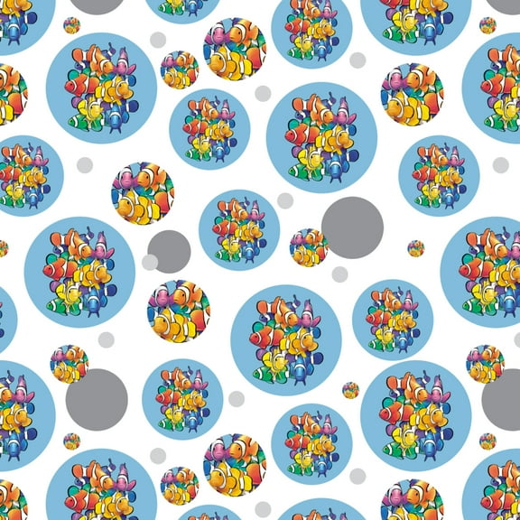 Clowns Clownfish Fish Rainbow Premium Gift Wrap Wrapping Paper Roll