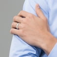 thumbnail image 4 of Bague de Mariage Confort Platinum 5mm Taille 7 Classique en Forme de Domed, 4 of 9