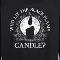 thumbnail image 3 of Hocus Pocus - Who Lit Black Flame Candle - Women's Lightweight French Terry Long Sleeve Shirt, 3 of 5