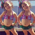 thumbnail image 3 of Maillot de Bain de Plage Sirène pour Tout-Petites Filles, Ensemble Bikini, Combinaison d'Été, 3 of 5