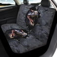 thumbnail image 3 of Pzuqiu Black Dinosaur Car Accessories Set Front and Rear Seat Cover Set Lightweight Full Wrapping Edge Seat Covers Easy to Install Car Seat Cushion for Cars Truck Universal Fit Set, 3 of 7