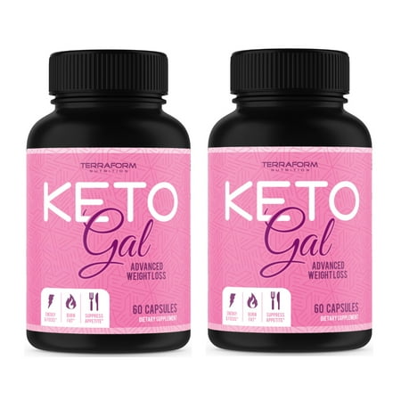 Keto Gal – Keto Diet Weight Loss Supplement for Women – Supports Weight Loss, Fat Burn, Energy & Focus – 2 Pack – USA