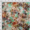 thumbnail image 4 of oneOone Velvet Brown Fabric Abstract Floral Craft Projects Decor Fabric Printed By The Yard 58 Inch Wide, 4 of 4