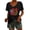 Black, variant on HOWPAY Womens Summer Tops Short Sleeve V Neck Tees Loose Fit Baggy Work Pullover Lightweight Comfy Vintage Y2K Clothes Black L