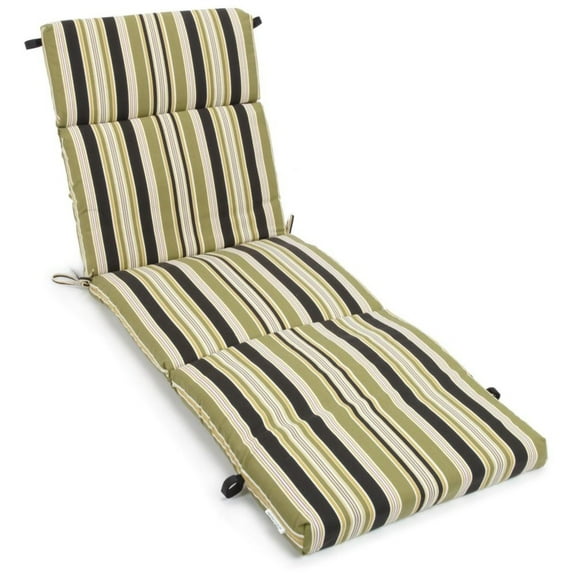 72-inch by 24-inch Patterned Polyester Outdoor Chaise Lounge Cushion 93475-REO-13