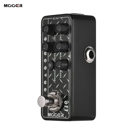 2 Guitar Preamp - Mooer MICRO PREAMP Series 011 CALI-DUAL Digital Preamp Preamplifier Guitar Effect Pedal Dual Channels 3-Band EQ with True Bypass