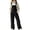 Black, variant on Corduroy Wide Leg Bib Overalls For Women Fall Adjustable Strap Casual Fashion Sleeveless Jumpsuits, S-3XL