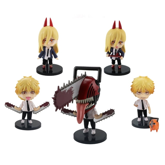 Figure Toy Collection Chainsaws Mans Anime, 5 unidades