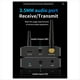 thumbnail image 4 of Receptor y Transmisor de Audio Bluetooth 5.3 2 en 1, Adaptador de Música Estéreo Inalámbrico Auxiliar de 3,5 mm para TV, PC, Altavoces y Auriculares de Coche., 4 of 5