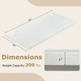 thumbnail image 3 of Costway 55" x 28"Universal Tabletop for Standard & Standing Desk Frame Natural, 3 of 10