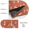 thumbnail image 6 of Round Area Rugs Collection 3 Ft, Burnt Orange Spring Easter Non-Slip Residential Carpet, Cute Bunny Botanical Indoor Crawling Mats Doormat Runner Rugs Play Mat for Bedroom, 6 of 8