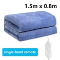 thumbnail image 1 of Manta eléctrica con calefacción de nivel para cama inteligente, manta con control remoto para 2 personas, doble de franela, 9, 1 of 4