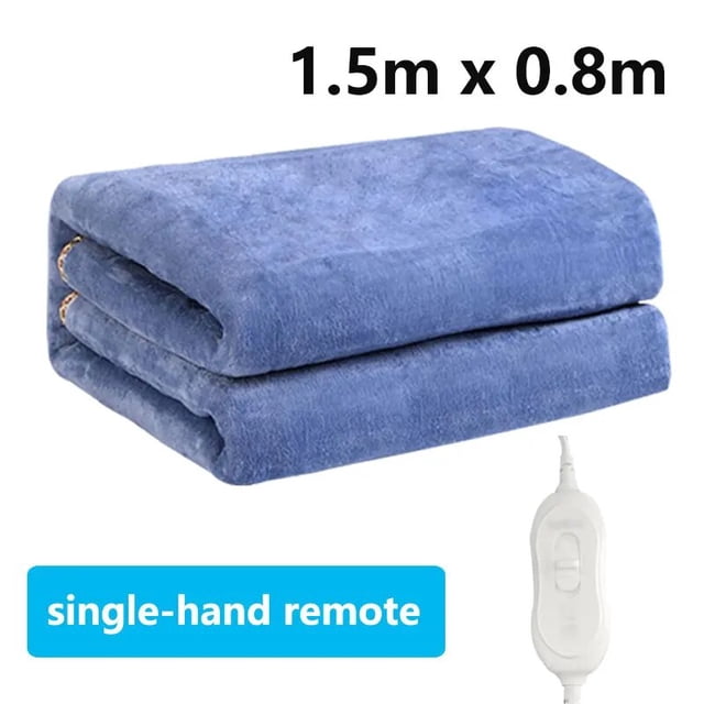 Manta eléctrica con calefacción de nivel para cama inteligente, manta con control remoto para 2 personas, doble de franela, 9