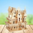 thumbnail image 1 of DIY Handcraft Miniature Project Kit Wooden Victorian Doll House Kids Gift Castle, 1 of 4