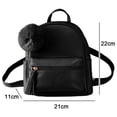 thumbnail image 2 of Sac à Dos Décontracté Polyvalent pour Femmes en pu Tendance Mode Sac à Dos Uni, 2 of 5