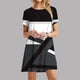thumbnail image 2 of Vestido de Manga Corta para las Mujeres Casual Impreso Cuello Redondo, Vestido de las Señoras para la Primavera Y el Verano de Uso Diario, 2 of 9