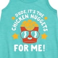 thumbnail image 2 of Instant Message - Dude, Chicken Nuggets For Me  - Toddler & Youth Girls A-line Dress, 2 of 5