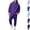 Purple, variant on HAJWOH Sweatsuits for Mens Hooded and sweatpants with Pockets Drawstring Tracksuit for Spring and Fall