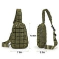thumbnail image 5 of Spencer Sling Backpacks Small Puffer Sling Bag for Women Men Quilted Fashion Waist Packs Puffy Crossbody Bag Chest Bag for Travel, Khaki, 5 of 10