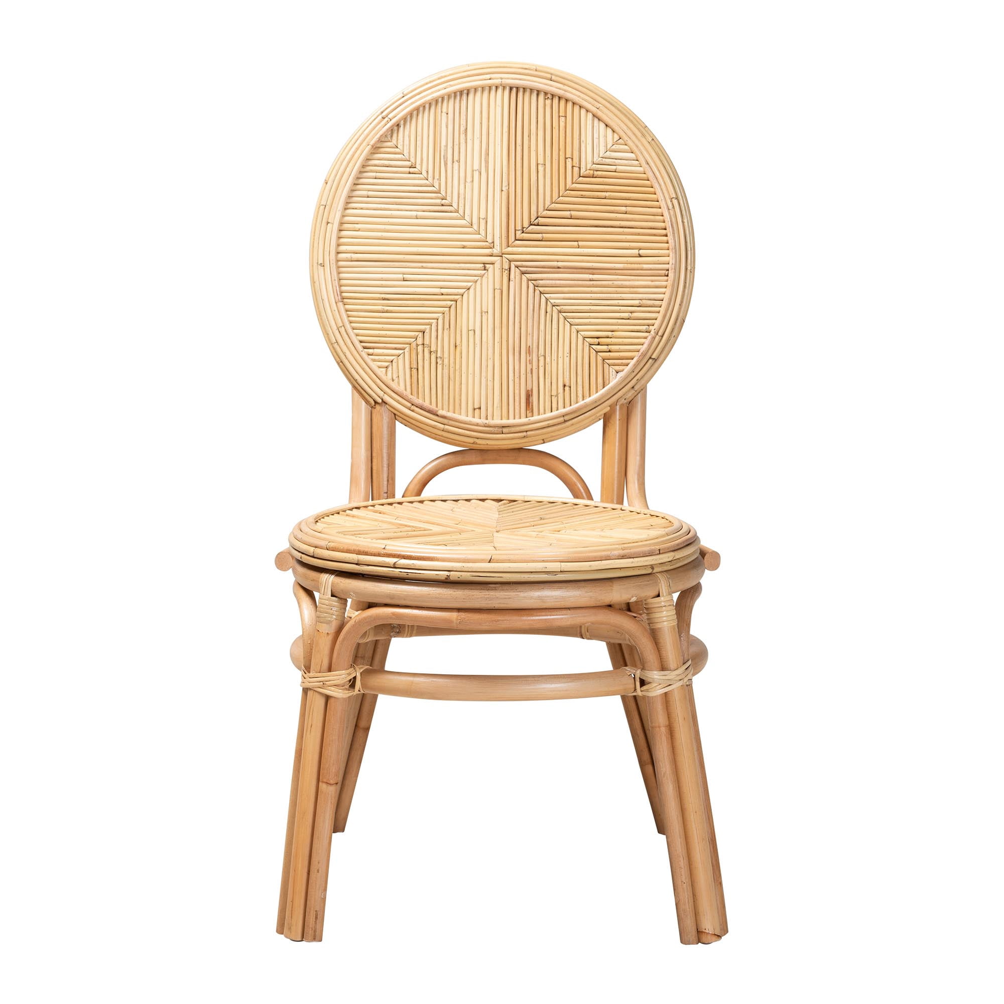bali & pari Carita Rattan BOHO Dining Chair, Natural Brown