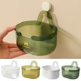 thumbnail image 4 of Fairnull Wall-Hanging Storage Basket Drainable Quick-Drying Large Caliber Top Opening High Capacity Space-Saving Kitchen Gadget, 4 of 11