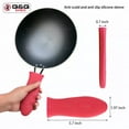 thumbnail image 6 of Q&Q BASICS Silicone Skillet Handle Cover, Handle Covers for Pots and Pans, 2 Pcs - Red & Black Silicone Pan Handle Sleeve, Potholder Cast Iron Skillet Hot Handle Holder Pot Sleeve, 6 of 10