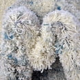 thumbnail image 4 of Unique Loom Soft Touch Shag Collection Area Rug - Kofi (4' x 6' Rectangle Sage Green/Ivory), 4 of 7